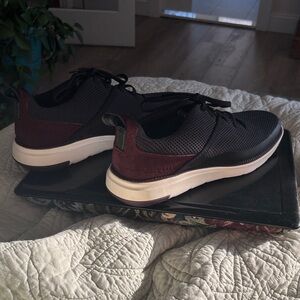 Men’s Cole Haan ZERO GRAND Black and Dark Red/Maroon sneakers 12 M